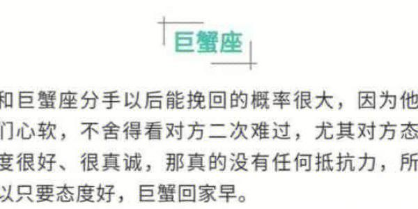 12星座分手挽回几率揭秘：真诚努力是关键