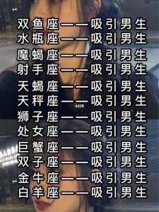 四大星座魅力揭秘：如何吸引异性
