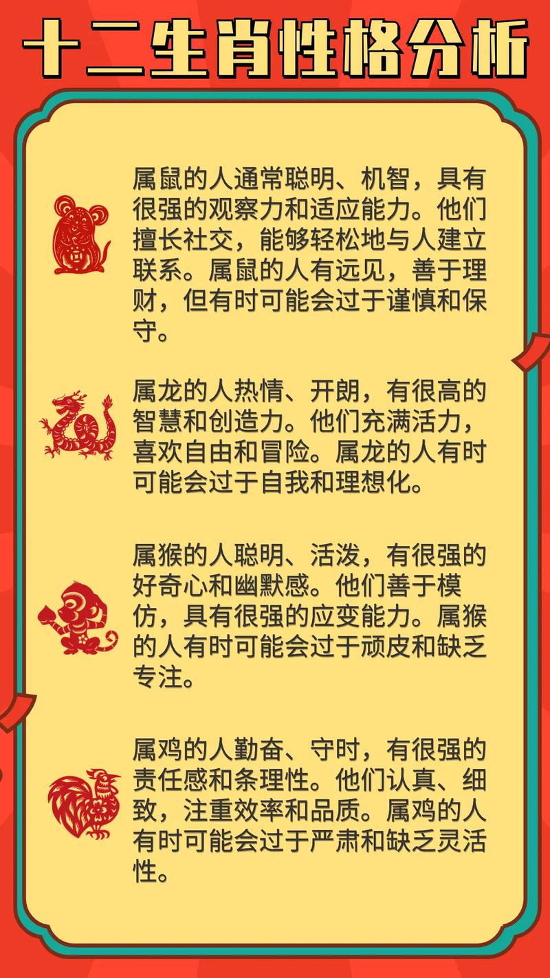 十二生肖性格揭秘：理性看待生肖与个性