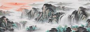 沙发后山水画：旺家宅运势，提升家居风水美学