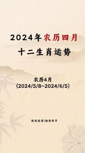2024农历十月运势解析：生肖机遇与挑战