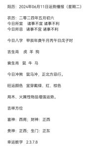 2024年11月6日生肖运势详解及应对策略