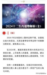 2024年11月生肖运势解析：十二生肖各显神通