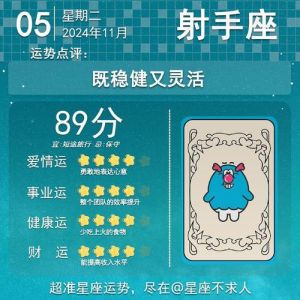 2024年11月5日星座运势解析：稳中求进，积极应对