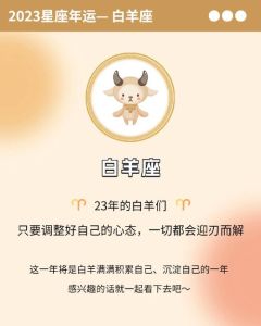 2023年星座运势：勇敢白羊稳健金牛事业腾飞