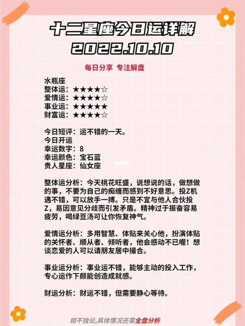 今日星座运势解析：运势起伏与应对建议