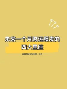 11月16日财运星象：四大星座财富机遇解析