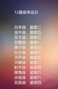 1月8日星座运势：四大星座横财爱情双丰收