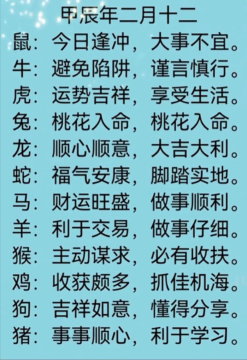 12月生肖运势：兔马鸡鼠桃花旺，爱情甜蜜事业兴