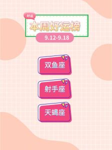本周星座好运指南：初心守护，幸福降临！