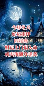 冬季四大星座：爱情财运双丰收！