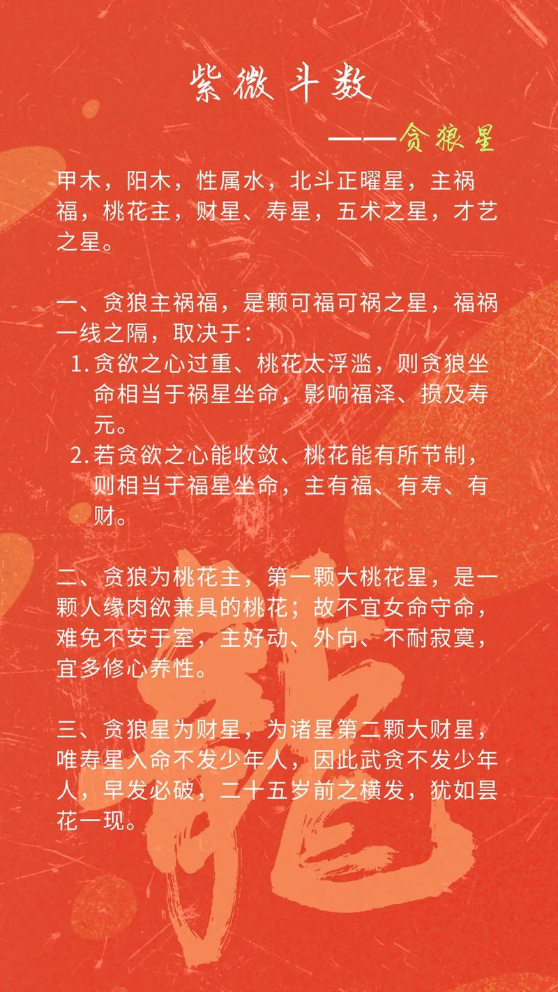 紫微斗数贪狼星：揭秘人际关系中的欲望与平衡
