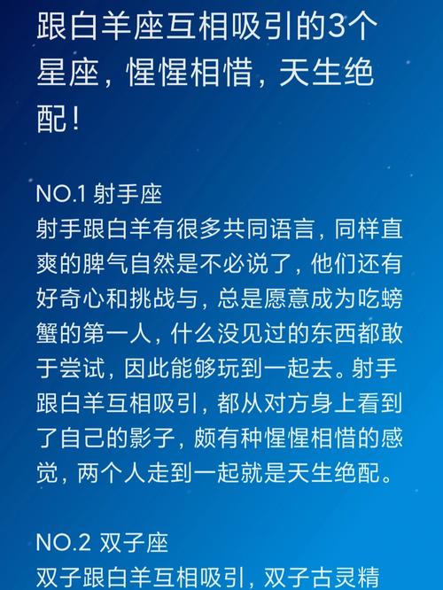 白羊座真爱星座：热情碰撞的五大星座配对