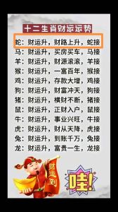 本周运势：生肖事业财运旺，感情升温！