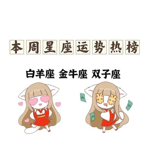 今日运势：白羊金牛运势佳，双子双鱼财运旺