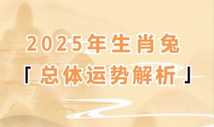2025：属猪羊兔马运势解析，各显神通迎好运