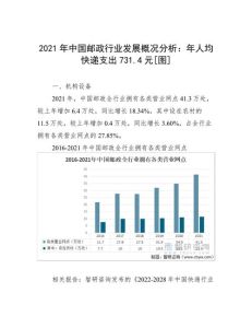个人信息保护法解读及2021年中国邮政行业数据概览
