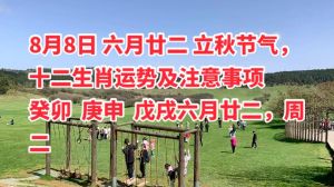 立秋生肖运势：爱情财运双重丰收