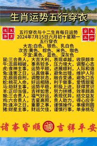 2024年11月20日五行运势：生肖运势及穿衣指南