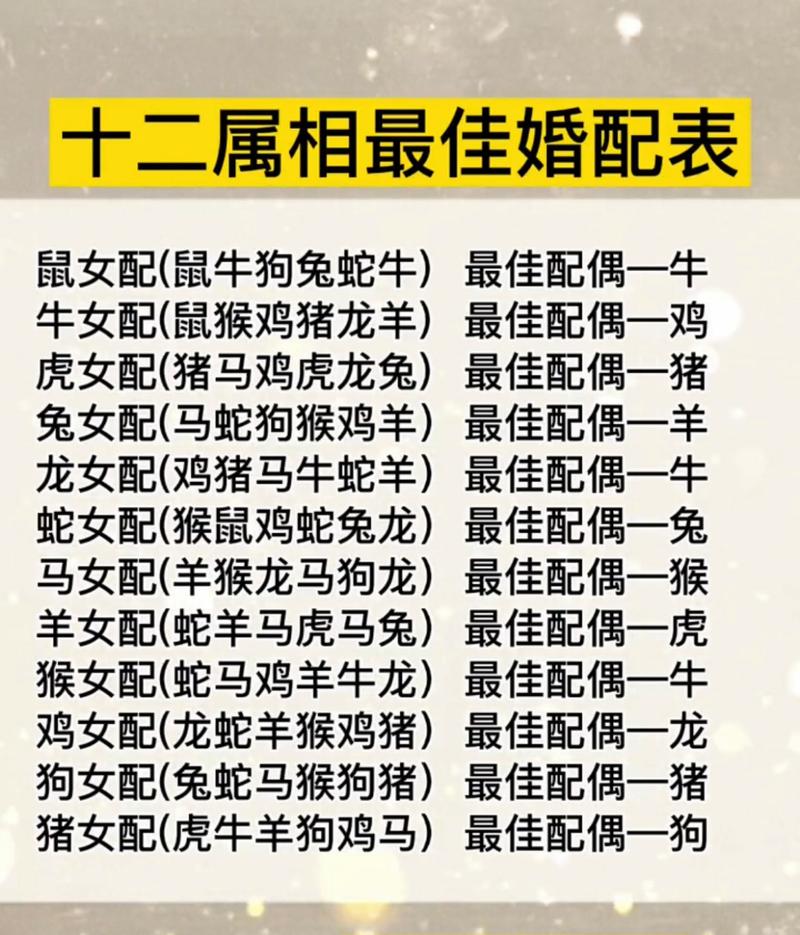 十二生肖最佳配对揭秘：鼠牛虎兔共铸辉煌