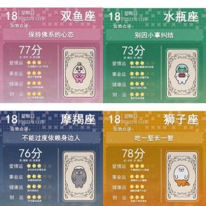 11月18日十二星座职场运势一览