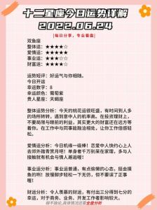 今日运势解析：12星座理财职场情感攻略