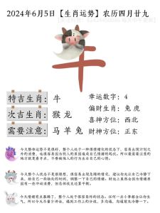 2024好运生肖：龙猴牛，事业家庭双丰收秘诀！