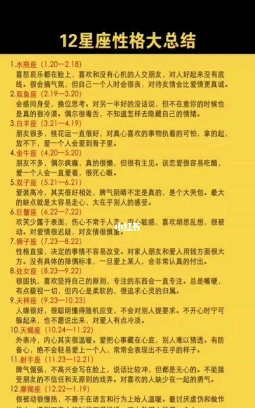 揭秘四大星座内外差异：自信外表下的脆弱心灵