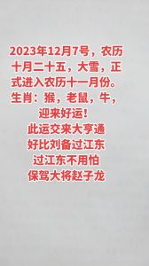 2024大雪生肖运势：起伏较大，谨防不利日