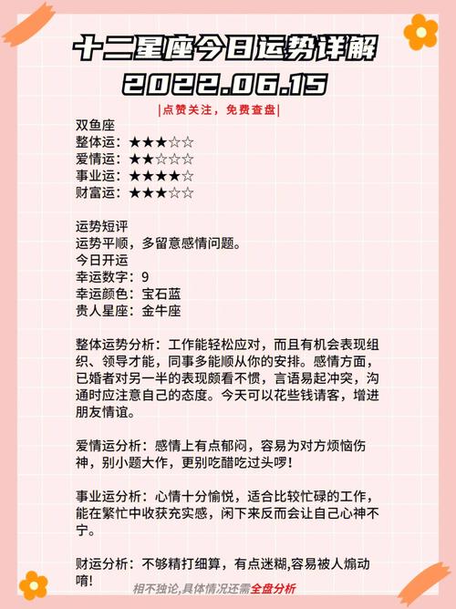 今日星座运势解析：喜忧参半，注意细节与投资