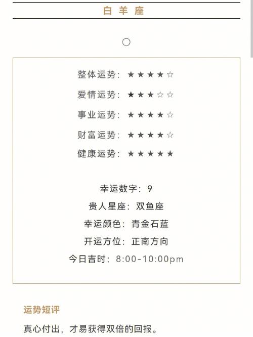 12星座每日运势简述：白羊至双鱼，宜知宜忌