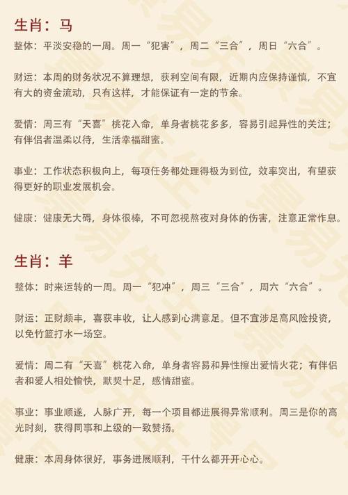 周四生肖运势大爆发：马鸡狗猪喜获丰收！