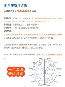 12月射手座新月运势：假期社交与未来规划指南