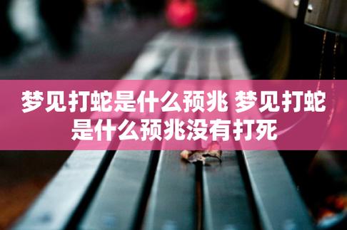 揭秘蛇梦奥秘：运势暗示与心理深层含义