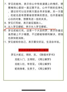 女人梦见蛇运势解析：应对策略与梦境启示