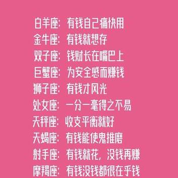 揭秘AA制星座：水瓶射手天秤的独特金钱观