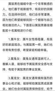 属鼠属龙：跨国恋中的勇敢追梦者