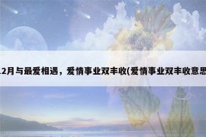 2025年生肖星座爱情事业双丰收：揭秘幸福密码