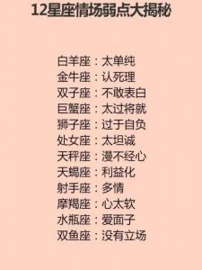 揭秘：脾气大本事小的星座心理解码