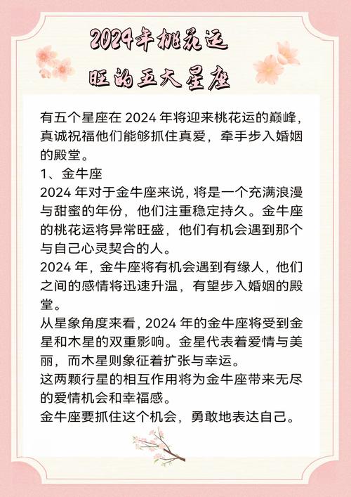12月运势大揭秘：四大星座桃花盛开，爱情事业双丰收！