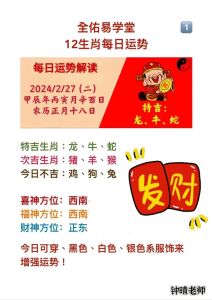 2024生肖运势解析：新年机遇与挑战，如何把握？