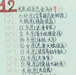 星座揭秘：恋爱高手星座失爱之谜
