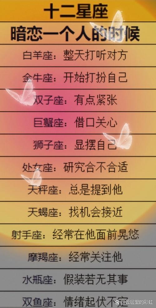 三大星座女生校园暗恋魅力揭秘