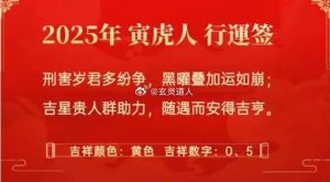 2025生肖运势大解析：鼠牛龙兔贵人助力财富飞跃