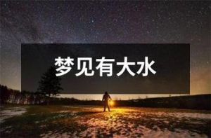 梦境解析：地上都是水的寓意与启示