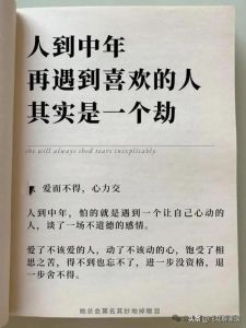 中年心动：理智与情感的抉择