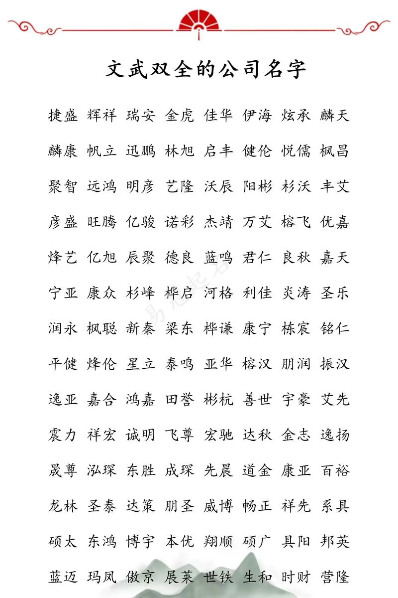 企业命名攻略：免费创意大全，起名技巧助品牌腾飞