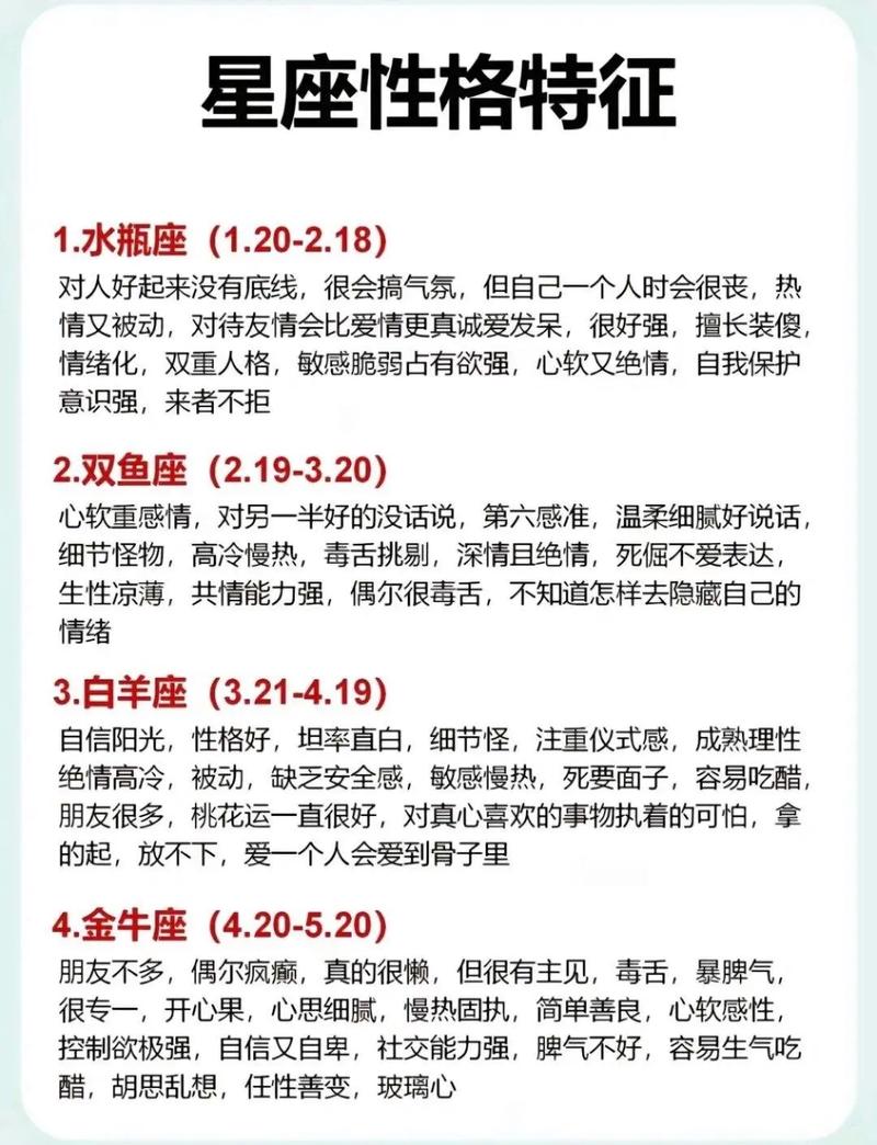 星座脾气分析：打破片面观点，揭秘性格多面性