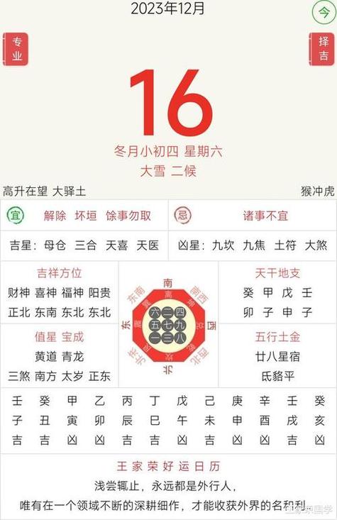 2024年12月18日黄历详解：生肖吉凶指南揭晓