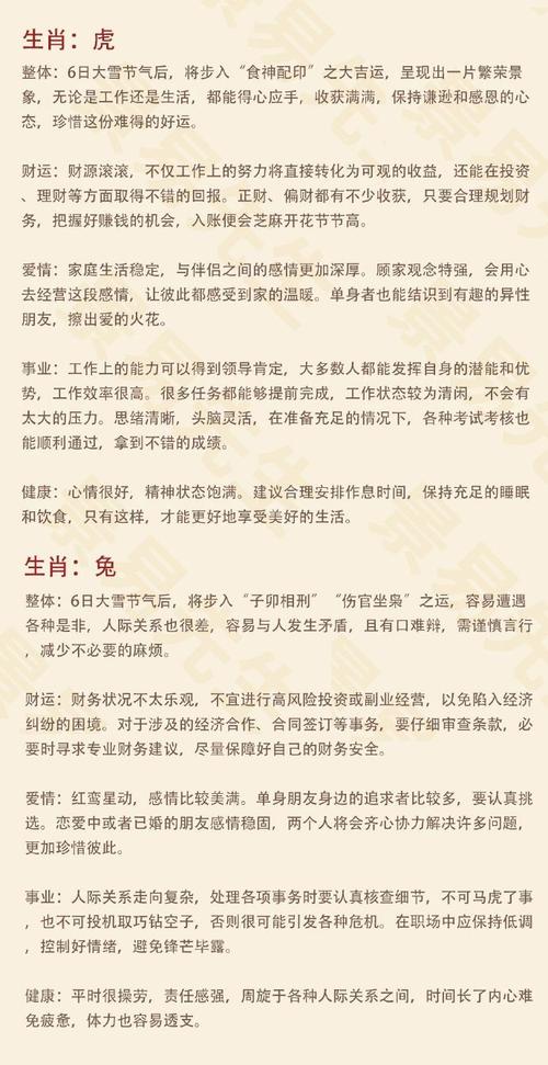 2024年12月18-24日生肖运势预测，全方位解析！